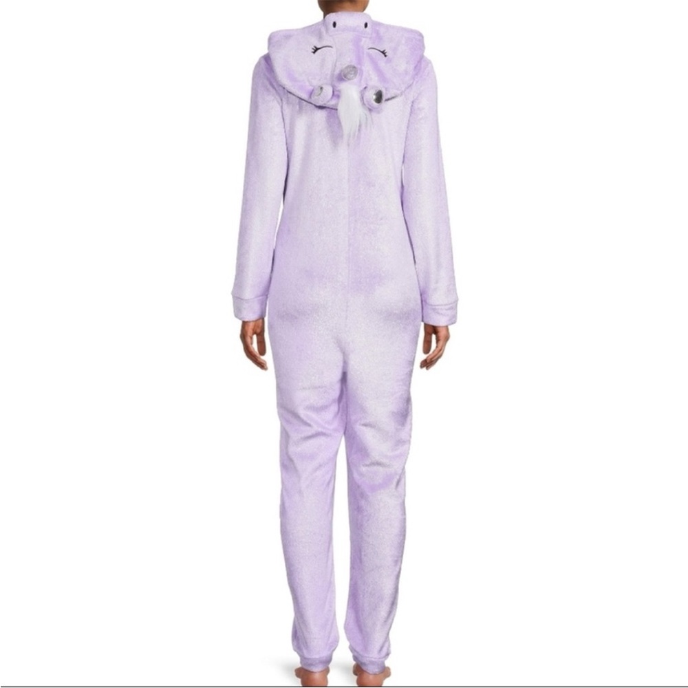 Purple Sparkle Unicorn Hooded Onesie